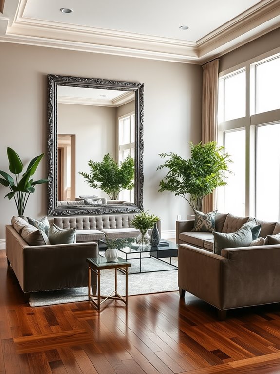 decorative mirrors enhance spaces