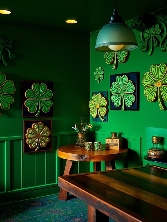 decorative shamrock wall art