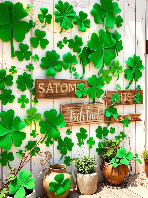 decorative shamrock wall decor