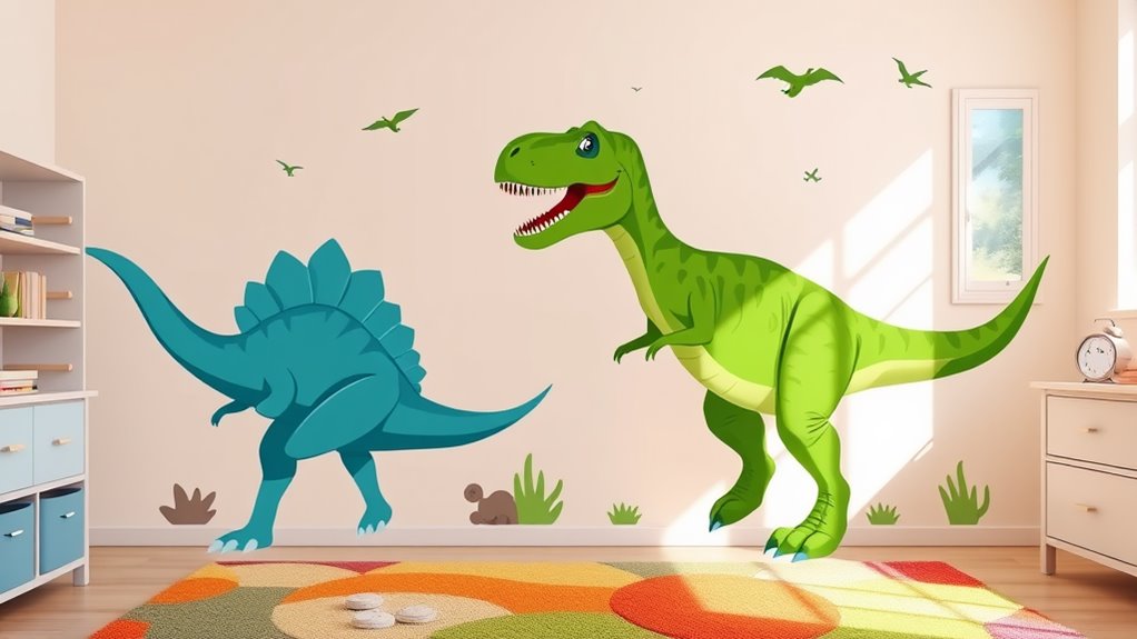 dinosaur wall decals for kids