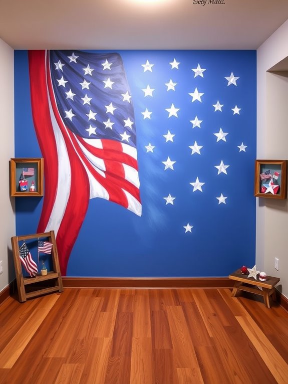 diy patriotic mural project