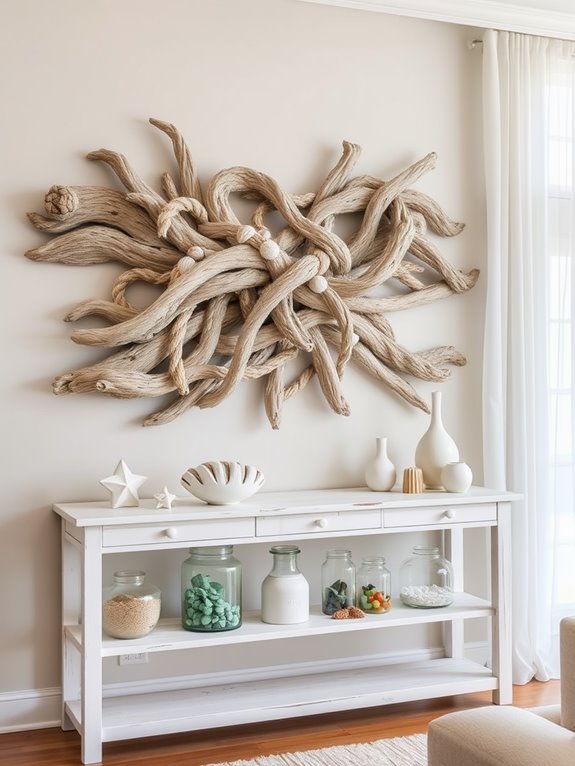 driftwood decorative elements integration