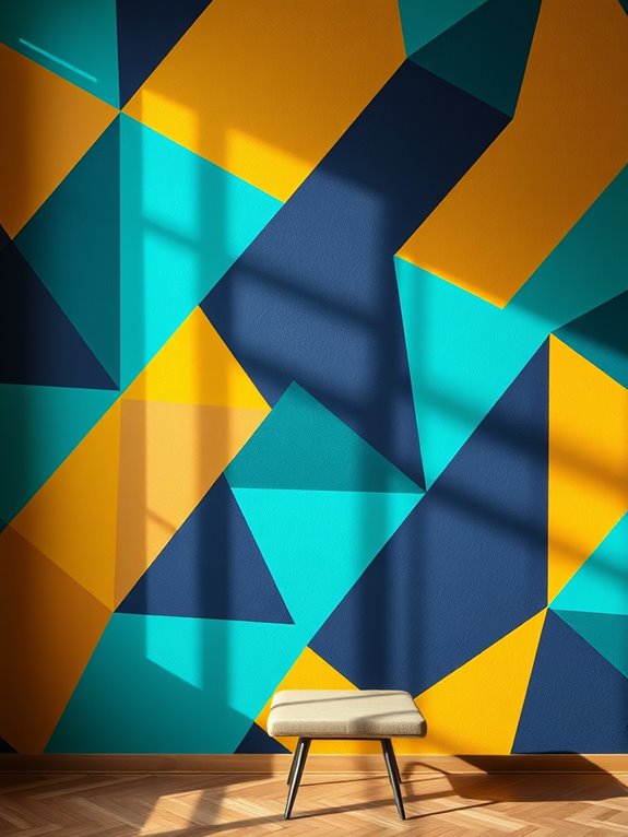 dynamic bold triangle patterns
