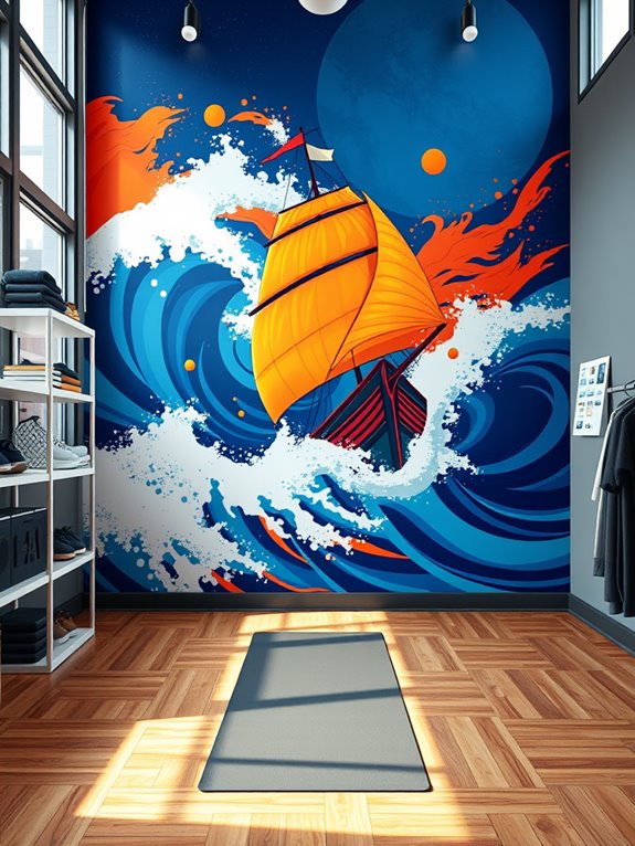 dynamic creative wall murals