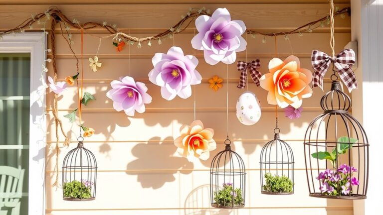 easter back porch decor