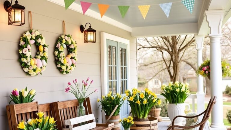 easter decor for porches