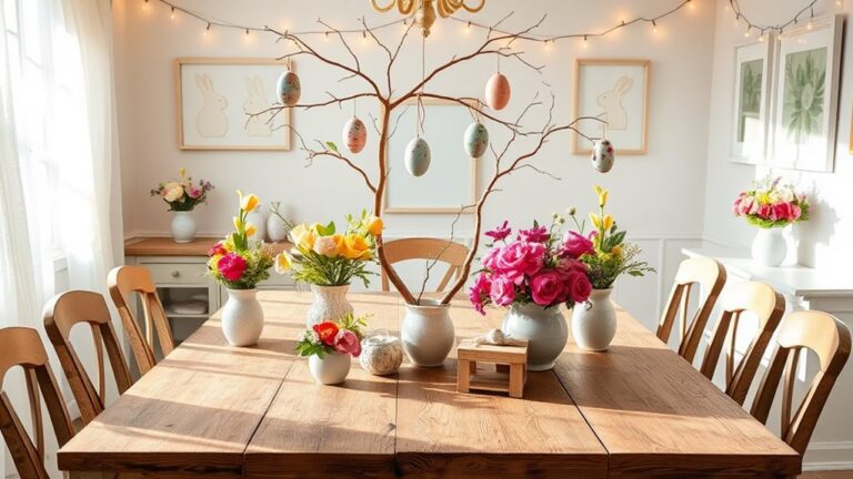 easter dining room decor