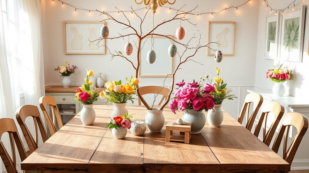 easter dining room decor