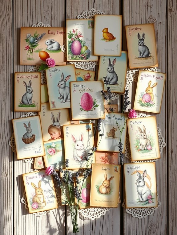 easter postcard vintage collage