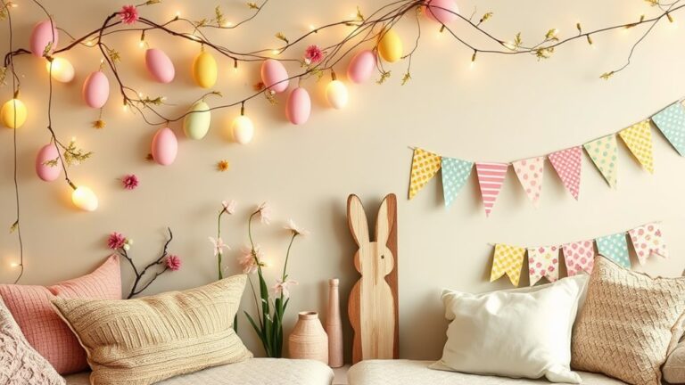 easter themed basement wall decor