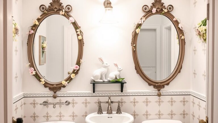 easter themed bathroom wall decor