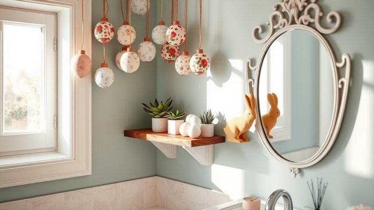 easter themed bathroom wall decor