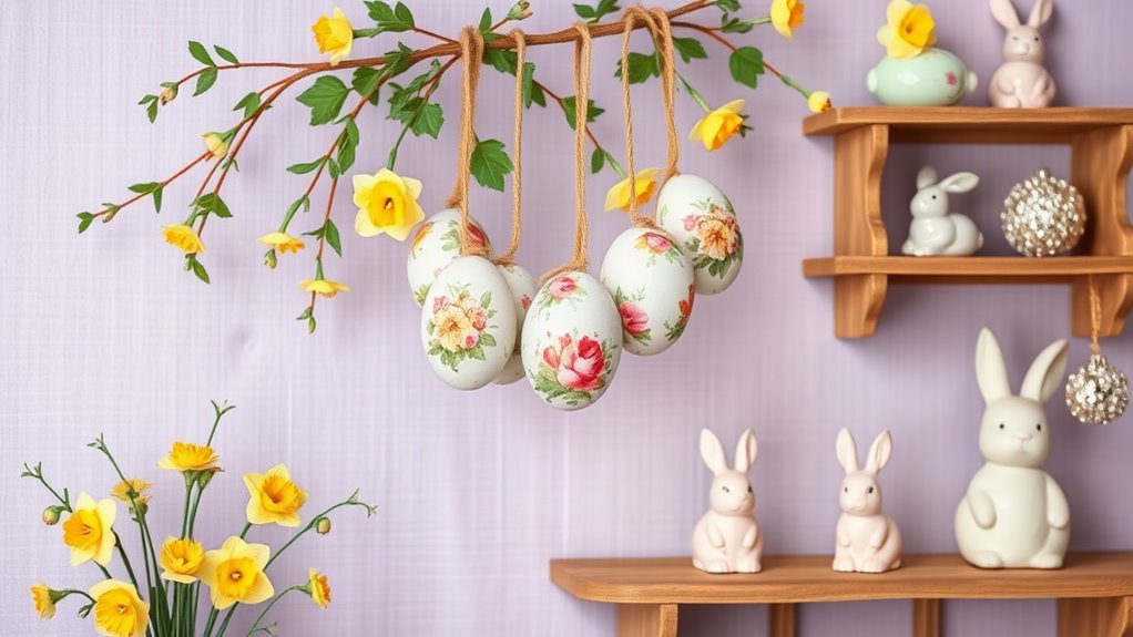 easter themed closet wall decor
