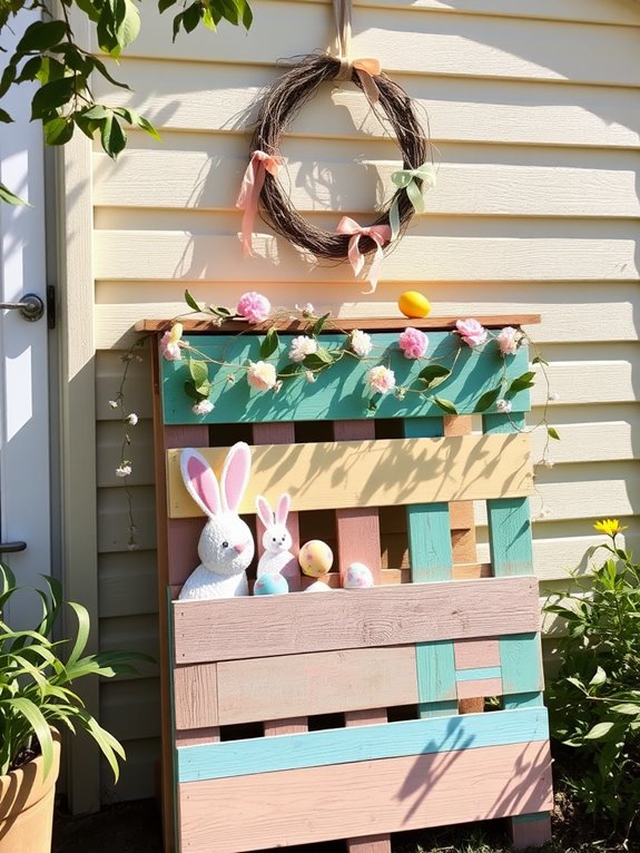 easter themed pallet decorations