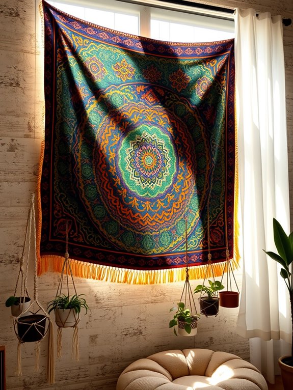 eclectic charm through tapestries