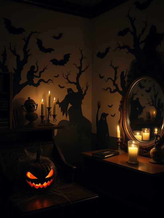 eerie shadowy figure artwork
