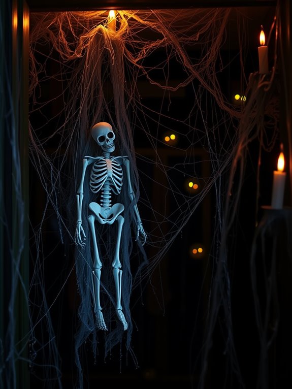 eerie tangled spider webs