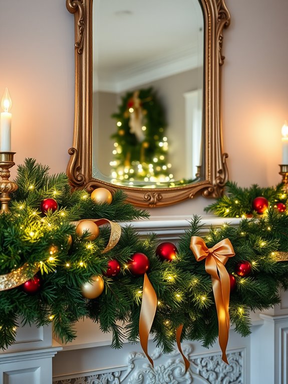 elegant holiday garland decor