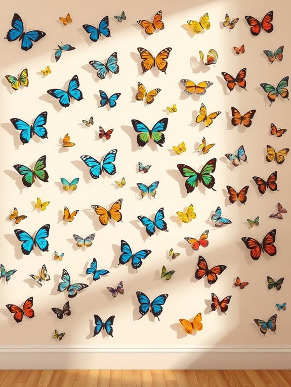 elegant removable butterfly stickers
