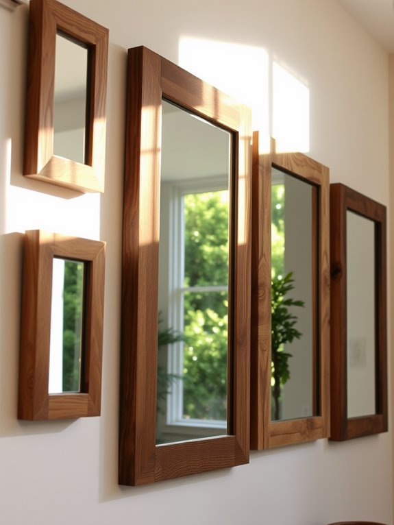 elegant wooden mirror designs