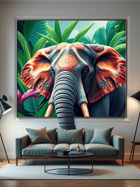 elephant wall art locations