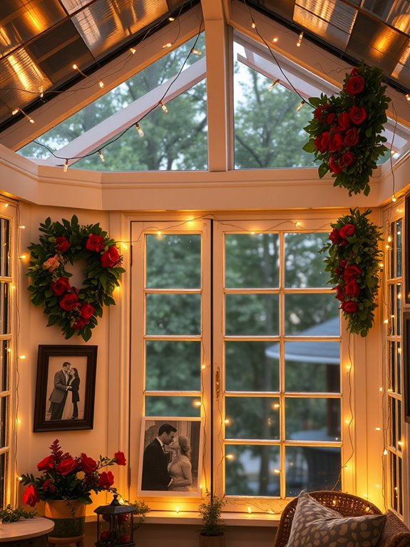 enchanting evening ambiance created