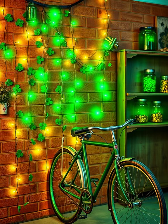 enchanting green decorative lights