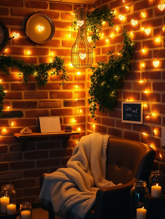 enchanting illuminated love ambiance