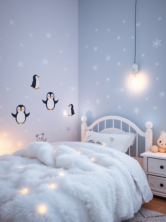 enchanting winter themed stickers