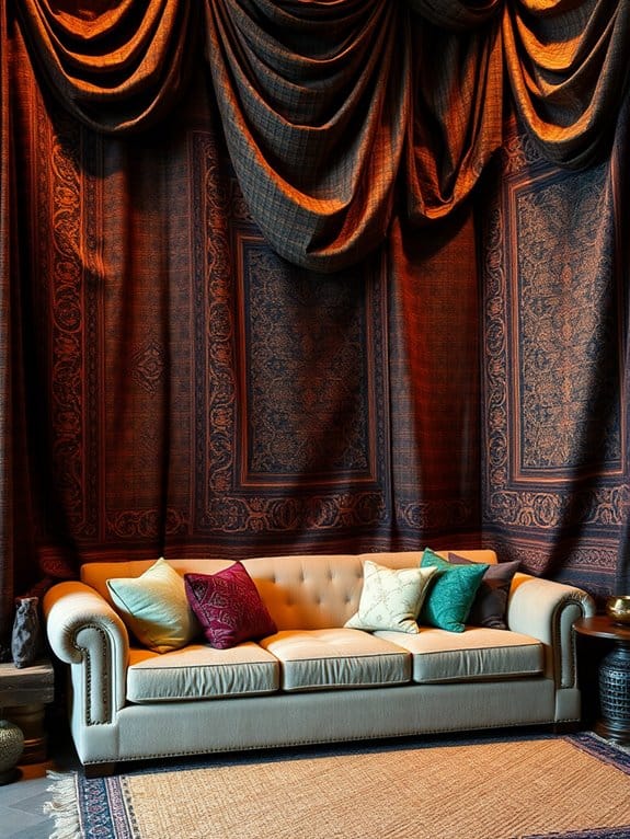 enhance ambiance with textiles