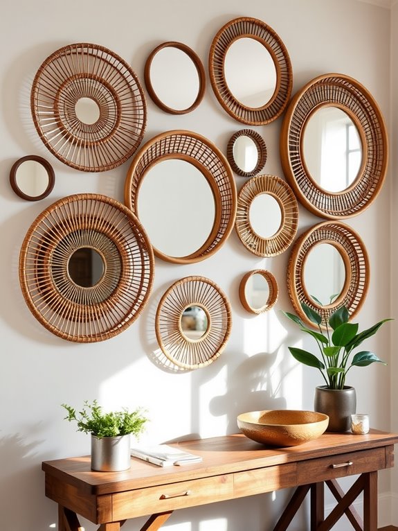 enhance entryway with mirrors
