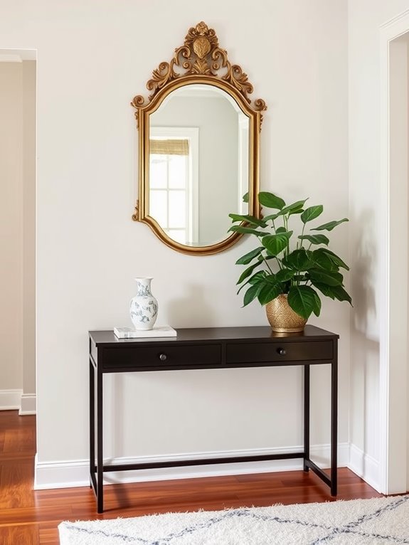 enhance entryways with mirrors