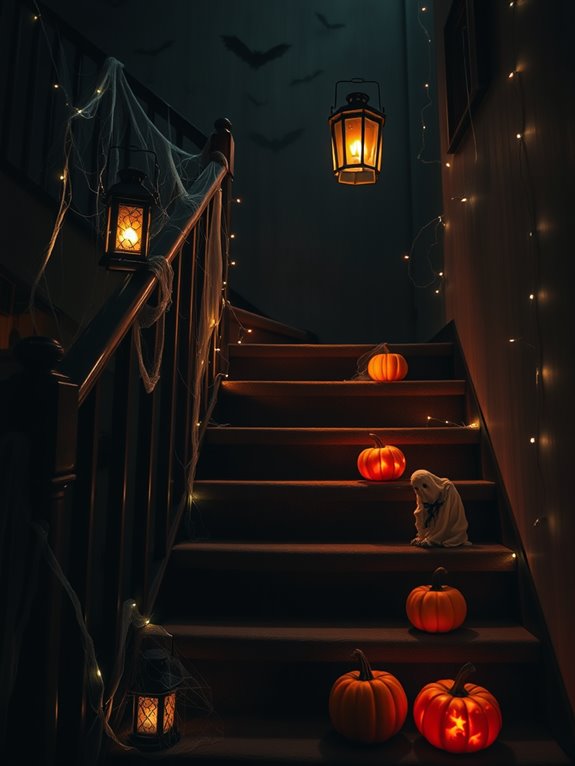 enigmatic glowing lanterns illuminate