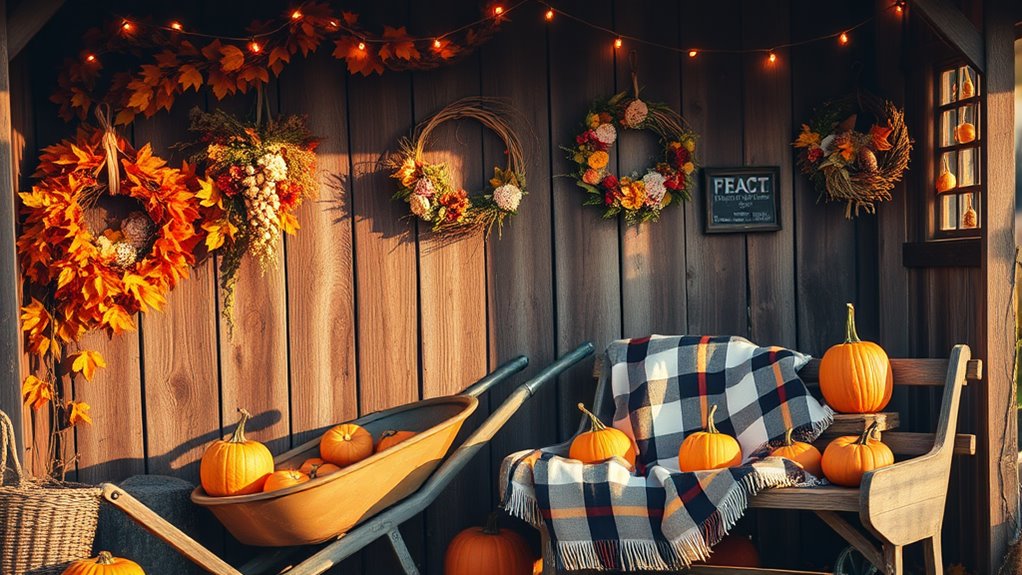 fall shed wall decor