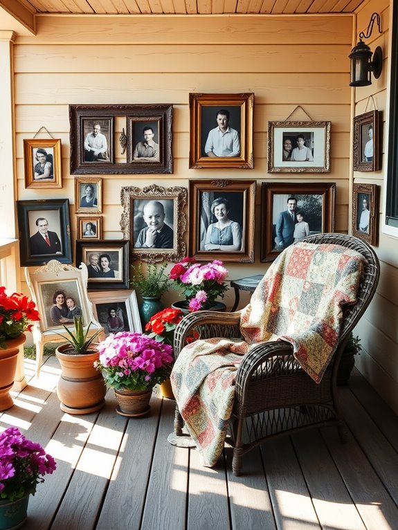 family memories in frames