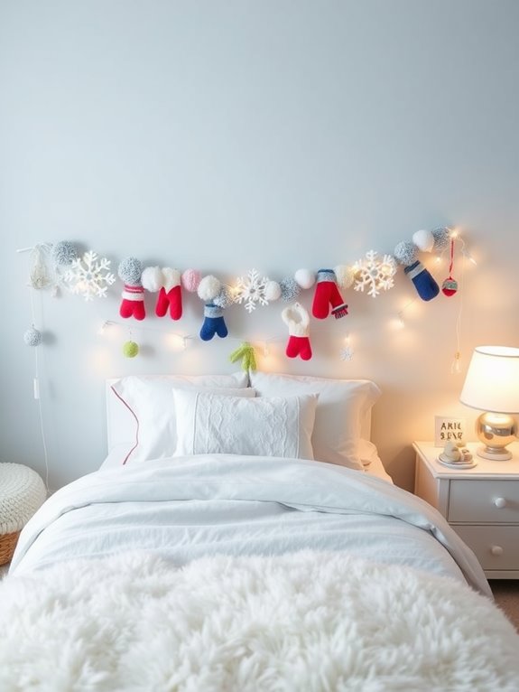festive decorative garland arrangements