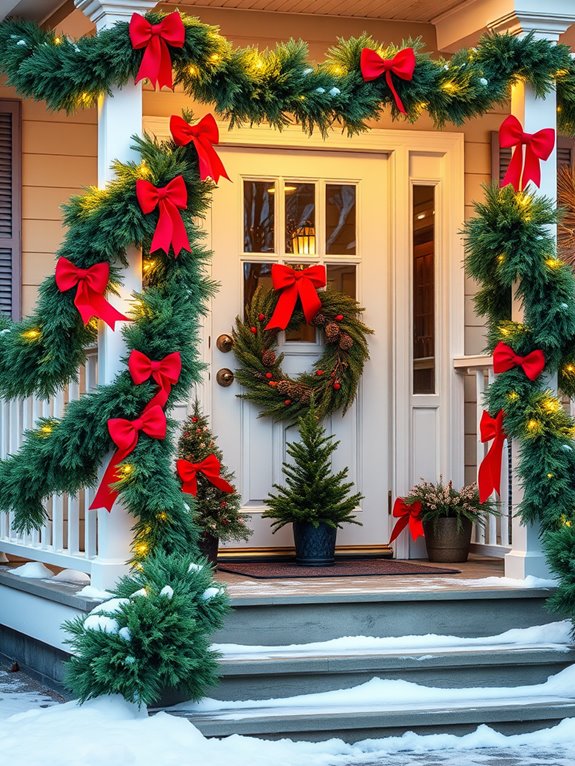 festive green decorative garland