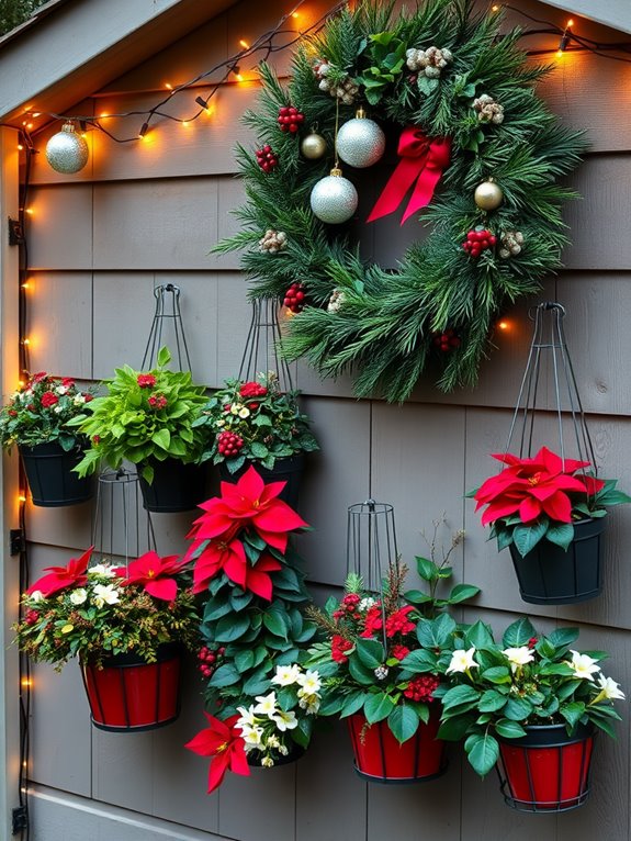 festive planters for decor