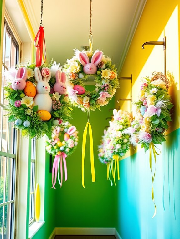 festive springtime decorative wreaths