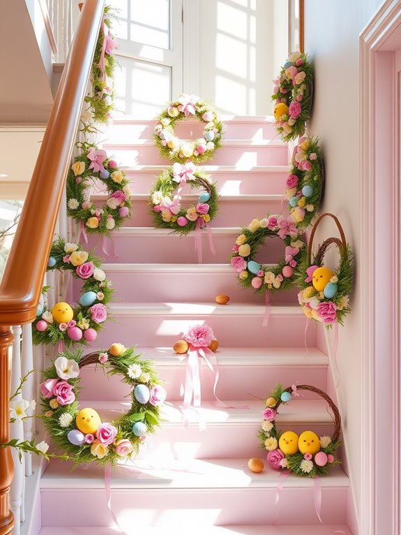 festive springtime door decor
