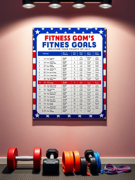 fitness goals with patriotism