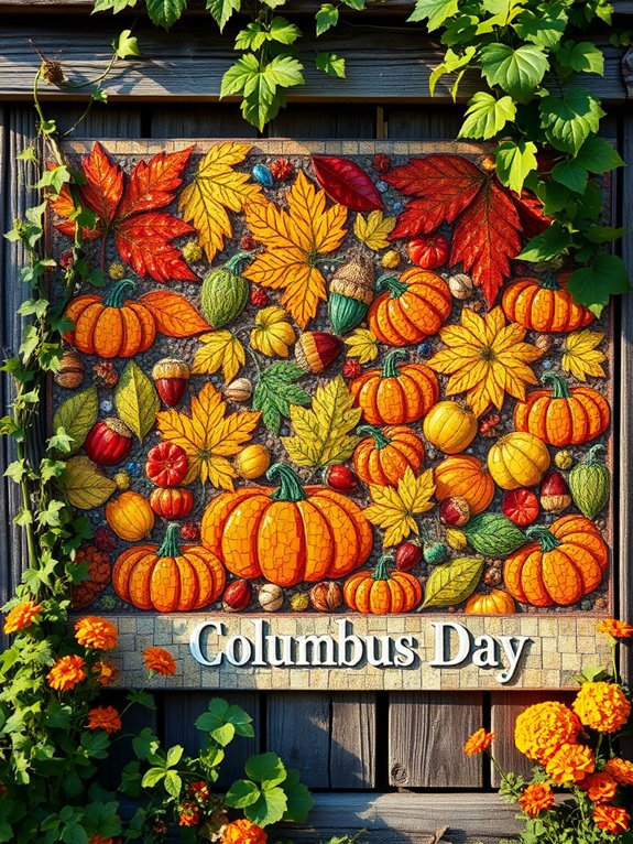 floral mosaic art designs