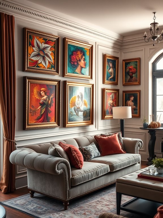 framed art enhances decor