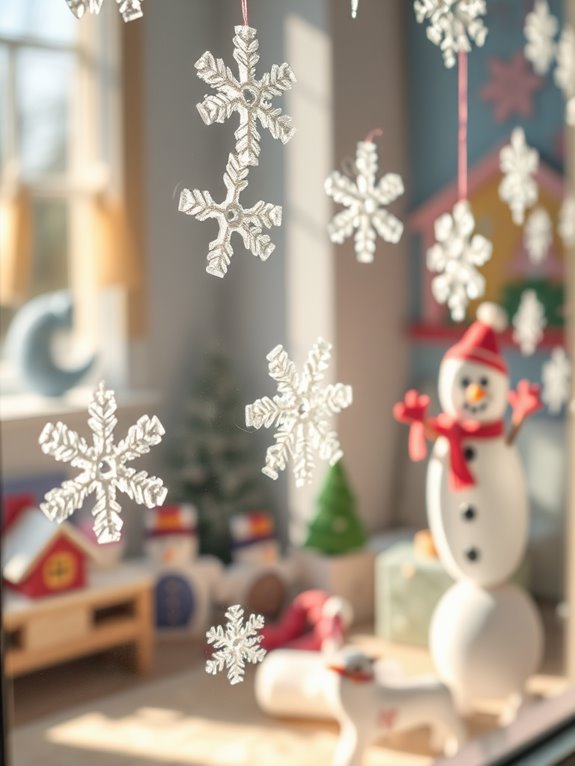 frosty window decoration project