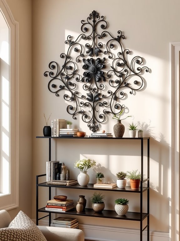 functional iron shelving units