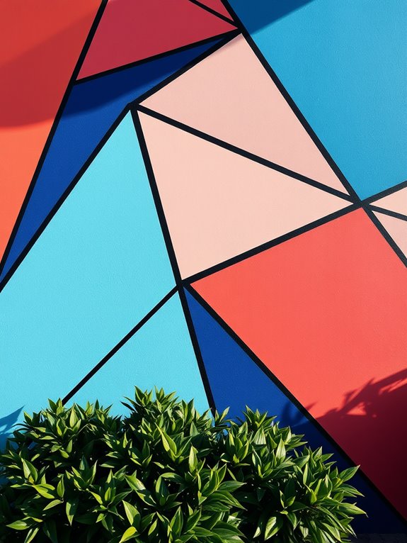 geometric patterns in murals
