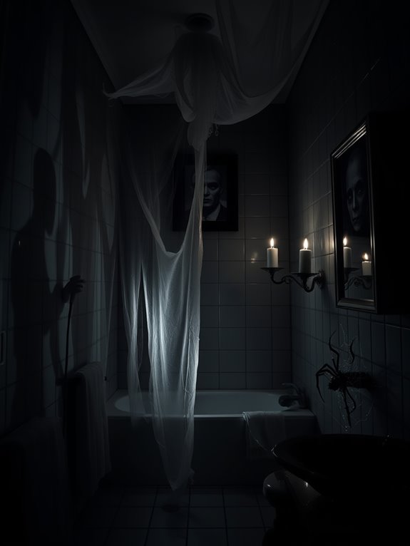 ghostly figures on display