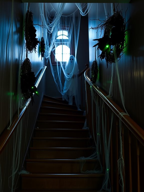 ghostly floral arrangements await