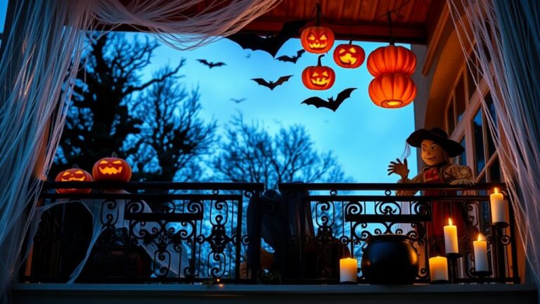 halloween balcony wall decor