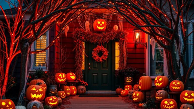 halloween entryway wall decor